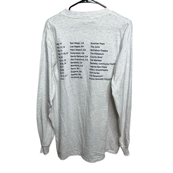 VTG 90s Bob Dylan Tour Long Sleeve Shirt XL - Picture 3 of 5